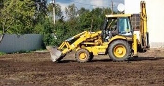 Выравнивание рельефа в Череповце в октябре