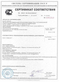 09.07.2021 Череповец - Приложение к сертификату соответствия бетонные и тротуарные плиты. ГОСТ 17608-2017